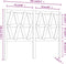 vidaXL - Hoofdbord - 166x4x100 - cm - massief - grenenhout - zwart