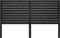 vidaXL - Hoofdbord - 166x4x100 - cm - massief - grenenhout - zwart