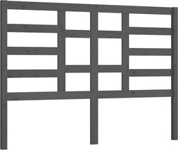 vidaXL - Hoofdbord - 166x4x104 - cm - massief - grenenhout - grijs
