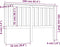 vidaXL - Hoofdbord - 166x6x101 - cm - massief - grenenhout - zwart