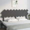 vidaXL - Hoofdbord - 178x3x80,5 - cm - massief - grenenhout - grijs