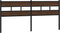 vidaXL - Hoofdbord - 180 - cm - bewerkt - hout - en - staal - bruin - eikenkleurig