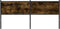 vidaXL - Hoofdbord - 180 - cm - bewerkt - hout - en - staal - gerookt - eikenkleurig