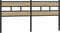vidaXL - Hoofdbord - 180 - cm - ijzer - en - bewerkt - hout - sonoma - eikenkleurig