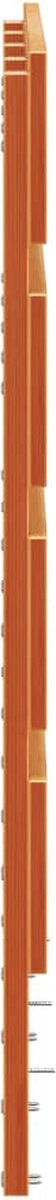 vidaXL - Hoofdbord - 180 - cm - massief - grenenhout - wasbruin