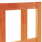 vidaXL - Hoofdbord - 180 - cm - massief - grenenhout - wasbruin