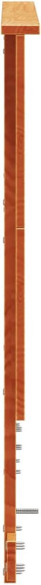 vidaXL - Hoofdbord - 180 - cm - massief - grenenhout - wasbruin