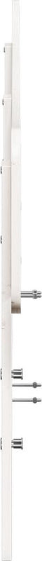 vidaXL - Hoofdbord - 180 - cm - massief - grenenhout - wit