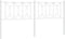 vidaXL - Hoofdbord - 180 - cm - metaal - wit
