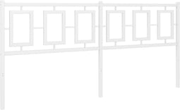 vidaXL - Hoofdbord - 180 - cm - metaal - wit