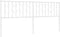vidaXL - Hoofdbord - 180 - cm - metaal - wit