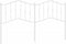 vidaXL - Hoofdbord - 180 - cm - metaal - wit