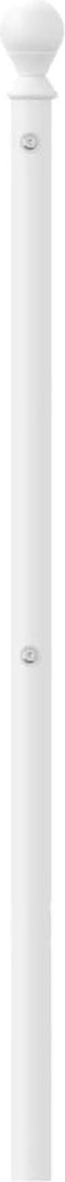 vidaXL - Hoofdbord - 180 - cm - metaal - wit