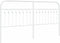 vidaXL - Hoofdbord - 180 - cm - metaal - wit
