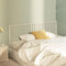 vidaXL - Hoofdbord - 180 - cm - metaal - wit