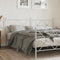 vidaXL - Hoofdbord - 180 - cm - metaal - wit