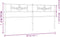 vidaXL - Hoofdbord - 180 - cm - metaal - wit
