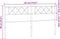 vidaXL - Hoofdbord - 180 - cm - metaal - wit