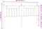 vidaXL - Hoofdbord - 180 - cm - metaal - wit