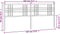vidaXL - Hoofdbord - 180 - cm - metaal - wit