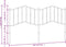 vidaXL - Hoofdbord - 180 - cm - metaal - wit