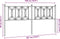 vidaXL - Hoofdbord - 180 - cm - metaal - wit
