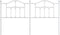 vidaXL - Hoofdbord - 180 - cm - metaal - wit