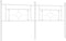 vidaXL - Hoofdbord - 180 - cm - metaal - wit