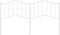 vidaXL - Hoofdbord - 180 - cm - metaal - wit