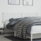 vidaXL - Hoofdbord - 180 - cm - metaal - wit