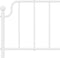 vidaXL - Hoofdbord - 180 - cm - metaal - wit