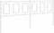 vidaXL - Hoofdbord - 180 - cm - metaal - wit