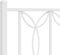 vidaXL - Hoofdbord - 180 - cm - metaal - wit
