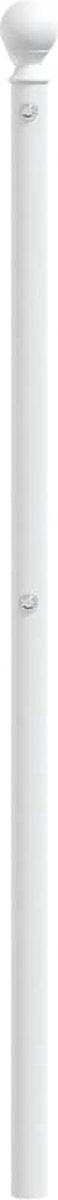 vidaXL - Hoofdbord - 180 - cm - metaal - wit