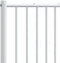 vidaXL - Hoofdbord - 180 - cm - metaal - wit