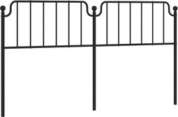 vidaXL - Hoofdbord - 180 - cm - metaal - zwart