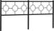 vidaXL - Hoofdbord - 180 - cm - metaal - zwart