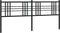 vidaXL - Hoofdbord - 180 - cm - metaal - zwart
