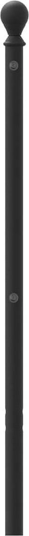 vidaXL - Hoofdbord - 180 - cm - metaal - zwart