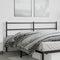 vidaXL - Hoofdbord - 180 - cm - metaal - zwart
