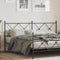 vidaXL - Hoofdbord - 180 - cm - metaal - zwart