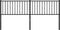 vidaXL - Hoofdbord - 180 - cm - metaal - zwart