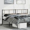vidaXL - Hoofdbord - 180 - cm - metaal - zwart
