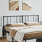vidaXL - Hoofdbord - 180 - cm - metaal - zwart