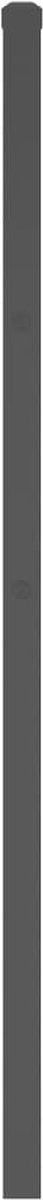 vidaXL - Hoofdbord - 180 - cm - metaal - zwart