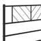 vidaXL - Hoofdbord - 180 - cm - metaal - zwart