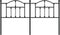 vidaXL - Hoofdbord - 180 - cm - metaal - zwart