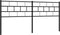 vidaXL - Hoofdbord - 180 - cm - metaal - zwart