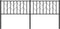vidaXL - Hoofdbord - 180 - cm - metaal - zwart