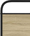 vidaXL - Hoofdbord - 180 - cm - staal - en - bewerkt - hout - sonoma - eikenkleurig